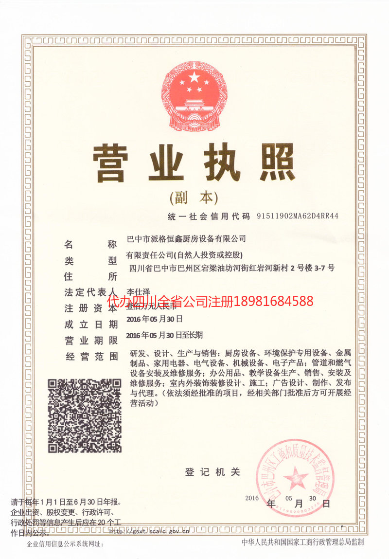 莱阳莱阳派格恒鑫厨房设备有限公司